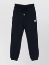 Moncler Blue Cotton Jogging Pants In Blue