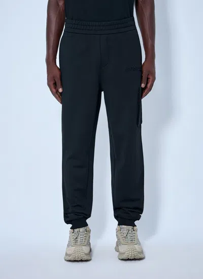 Moncler Elasticated Waistband Joggers In Blue