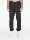 Moncler Elasticated-waistband Track Pants In Black