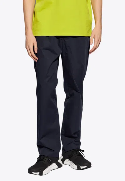 Moncler Elasticated Waistband Track Pants In Navy