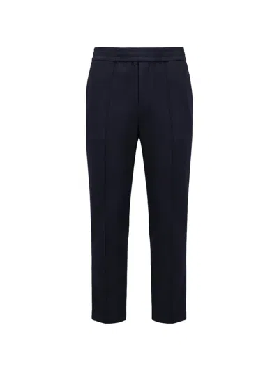 Moncler Elasticated-waistband Track Pants In Black