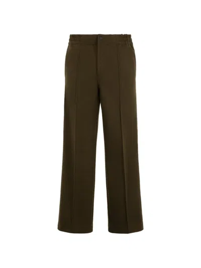 Moncler Elasticated-waistband Track Pants In Brown