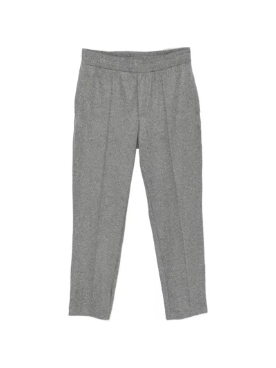 Moncler Elasticated-waistband Track Pants In Gray