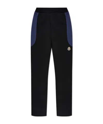 Moncler Elastic-waist Casual Trousers In Black