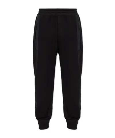 Moncler Elastic-waist Casual Trousers In Black