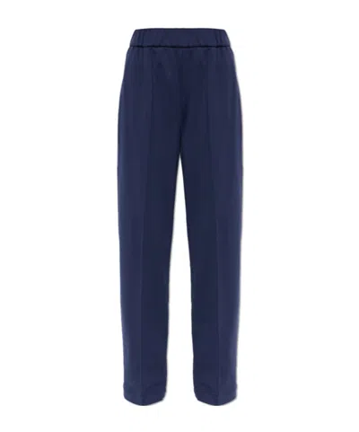 Moncler Elastic-waist Casual Trousers In Black