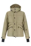 Moncler Elfin Puffer Jackets Beige In Green