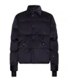 Moncler Elgon Corduroy Down Ski Jacket In Animal Print