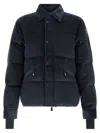 Moncler Elgon Corduroy Down Ski Jacket In Blue
