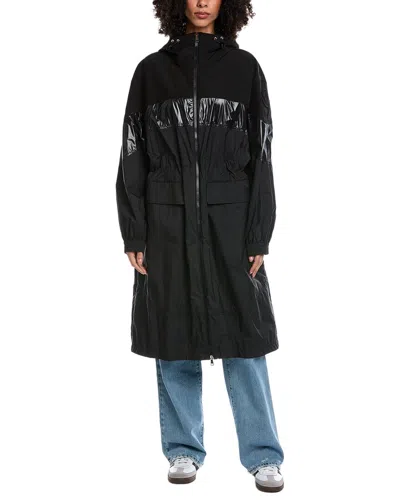 Moncler Elorn Long Coat In Black
