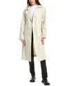 Moncler Gourdon Cotton-blend Trench Coat In White