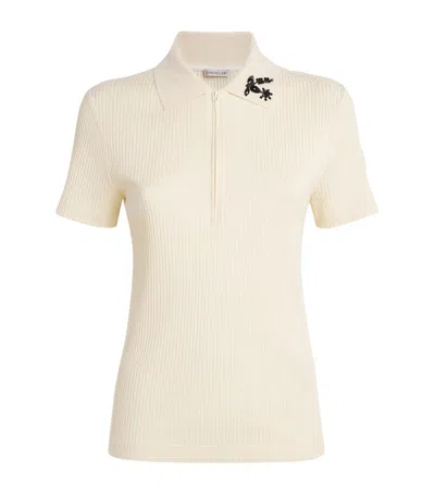 MONCLER EMBELLISHED POLO SHIRT