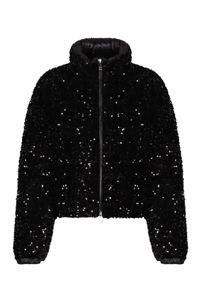 Moncler Embellished Polyester Louvi Down Jacket
