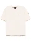 Moncler Embroidered-logo Cotton T-shirt In Nude