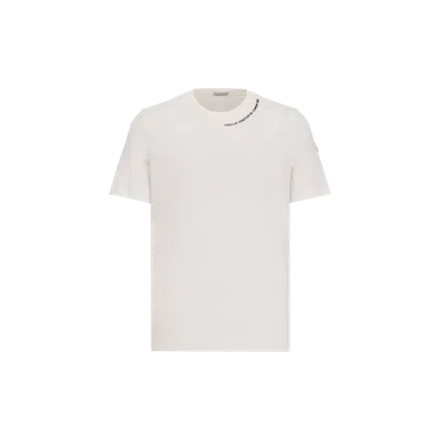 Moncler T-shirt En Coton À Logo Embossé In White