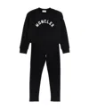 Moncler Embossed-logo Cotton Tracksuit In Black