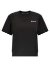 Moncler Grenoble Embossed Logo Cotton Jersey T-shirt In Black
