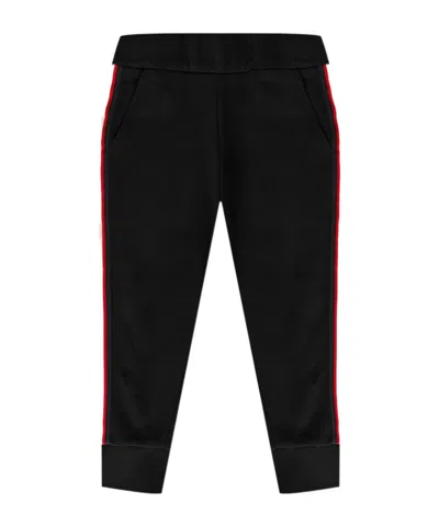 Moncler Embossed Logo Tracksuit Pants In Black