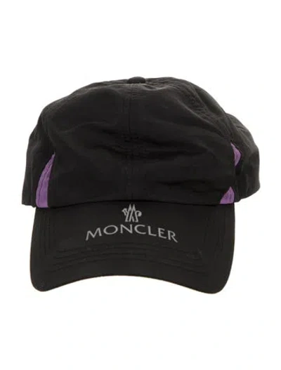 Pre-owned Moncler Embroidered Baseball Cap In Black