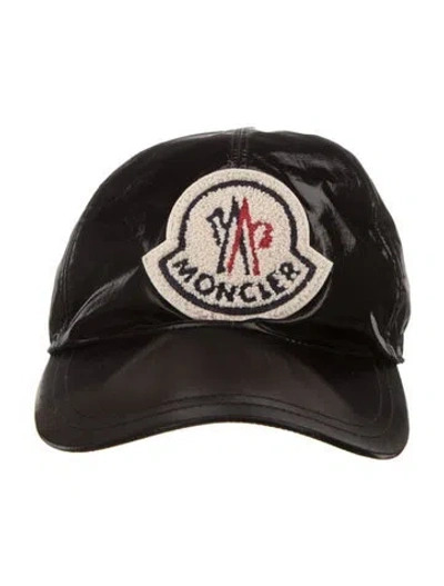 Pre-owned Moncler Embroidered Baseball Cap In Black