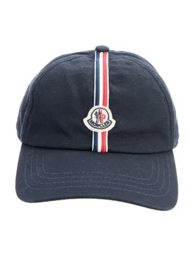 Pre-owned Moncler Embroidered Baseball Cap In Blue