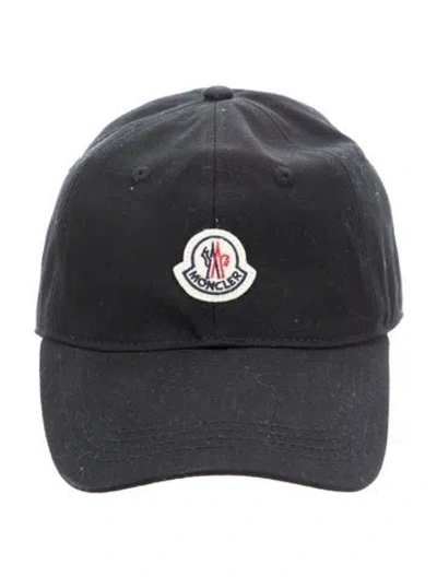 Pre-owned Moncler Embroidered Baseball Cap W/tags In Black