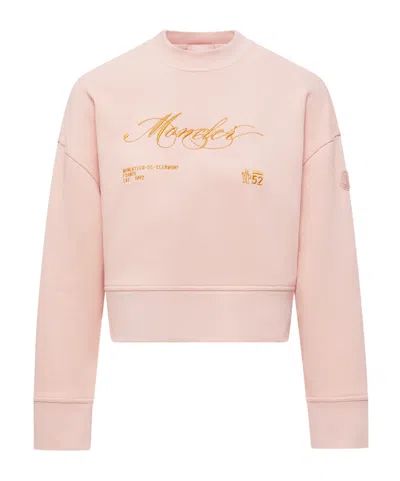 Moncler Embroidered Cotton Sweatshirt