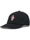 MONCLER EMBROIDERED LOGO BASEBALL CAP