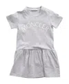 Moncler Embroidered Logo Casual Dress In Gray