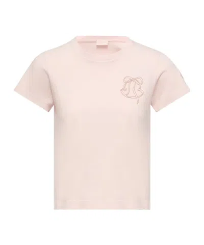Moncler Embroidered Logo Cotton T-shirt In Multi