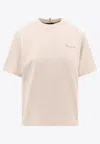 Moncler T-shirt In Cotone Con Logo Frontale