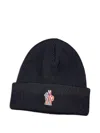 Moncler Embroidered Logo Hat In Black