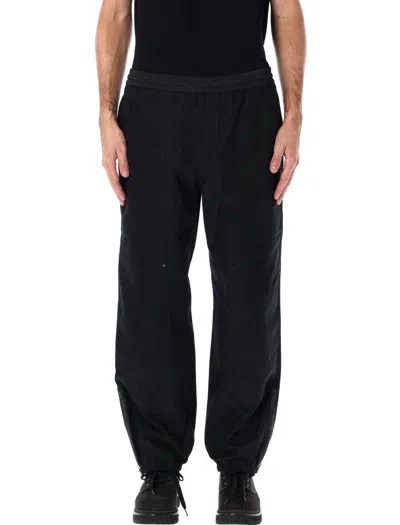 Moncler Embroidered Logo Jogging Trousers In Black