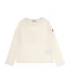 Moncler Embroidered Logo Long-sleeved T-shirt In Nude