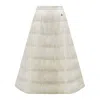Moncler Padded Midi Skirt In White
