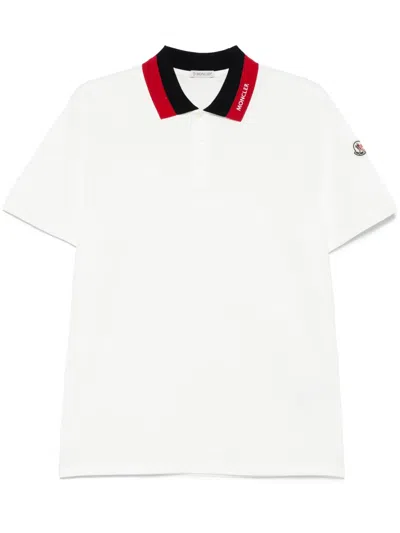 MONCLER EMBROIDERED-LOGO PIQUÉ POLO SHIRT