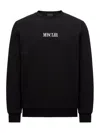 Moncler Logo Embroidered Sweatshirt In Black