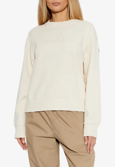 Moncler Embroidered Logo Sweatshirt In Pattern