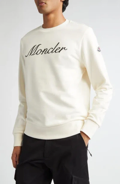MONCLER MONCLER EMBROIDERED LOGO SWEATSHIRT