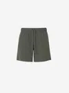 Moncler Logo-embroidered Swim Shorts In Multi