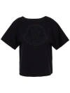 MONCLER MONCLER LOGO EMBROIDERED CREWNECK T