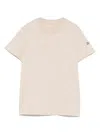 Moncler Embroidered-logo T-shirt In Neutral
