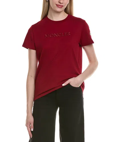 MONCLER MONCLER EMBROIDERED LOGO T-SHIRT