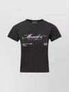 Moncler Women Cotton T-shirt With Embroidered Cursive Logo