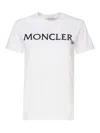 Moncler Regular Logo Patched T-shirt In White