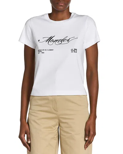 MONCLER EMBROIDERED LOGO TEE