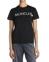 Moncler Ribbed Knit Crew Neck T-shirt In Black