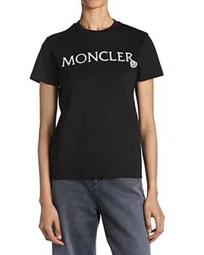 MONCLER EMBROIDERED LOGO TEE