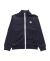 Moncler Embroidered-motif Jacket In Blue