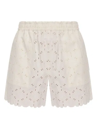 MONCLER EMBROIDERED SHORTS